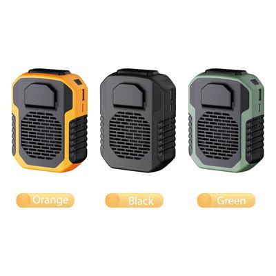 Mini Waist Clip Fan With 6000mah Battery Hands-Free Wearable Necklace Fan 3 Speeds Fan Belt Fan