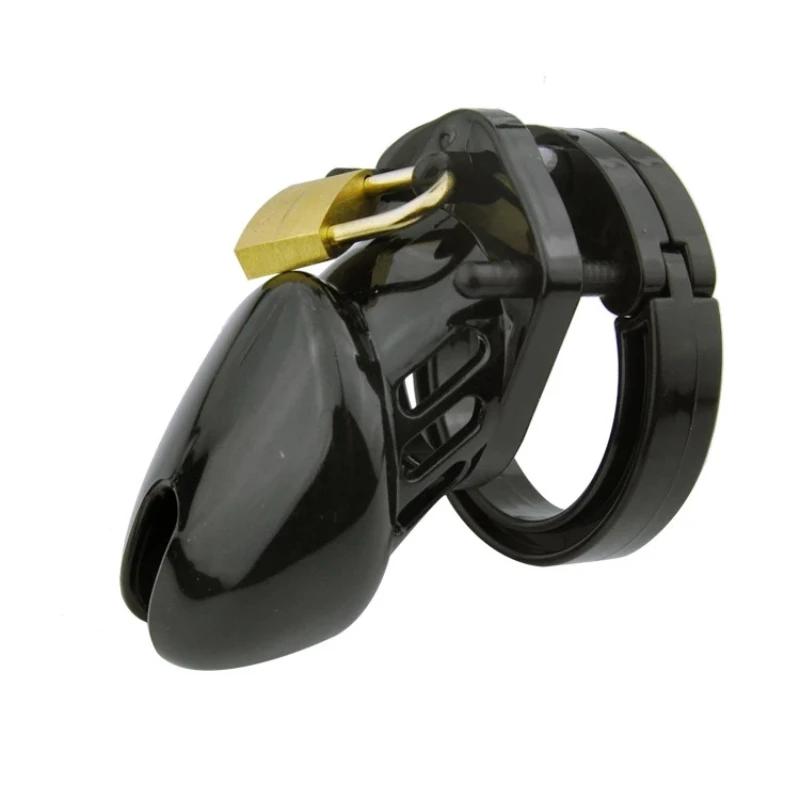Male Chastity Cage Device Small/Standard Cock Cage with Rings Erotics Urethral Brass Lock Locking Sex Toys for Men Adults