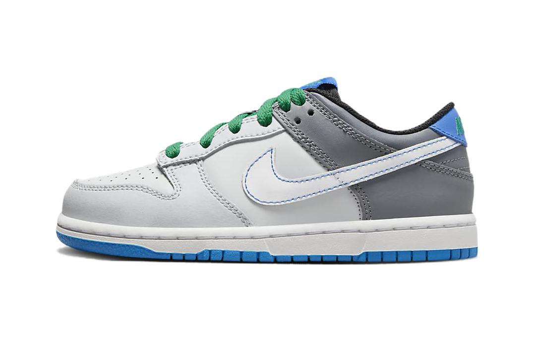 

Nike Dunk Low Anti Kick Cushioning Low top Kids Skateboarding Shoes Gray Blue Children Aged 3 7 Years Old DH9756-004 29.5