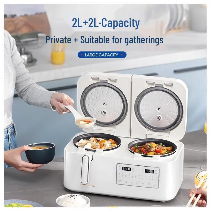 Morphy Richards MR8501 Dual-Pot Multi-Cooker CN plug (adapter included)