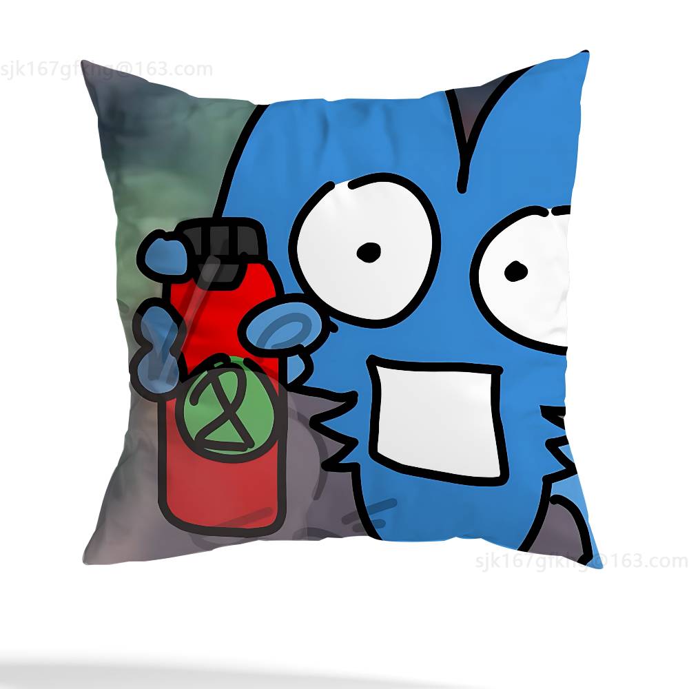 Funny Bfb X and Four pillowcase casual style decoration, suitable for home decoration (excluding pillow core)