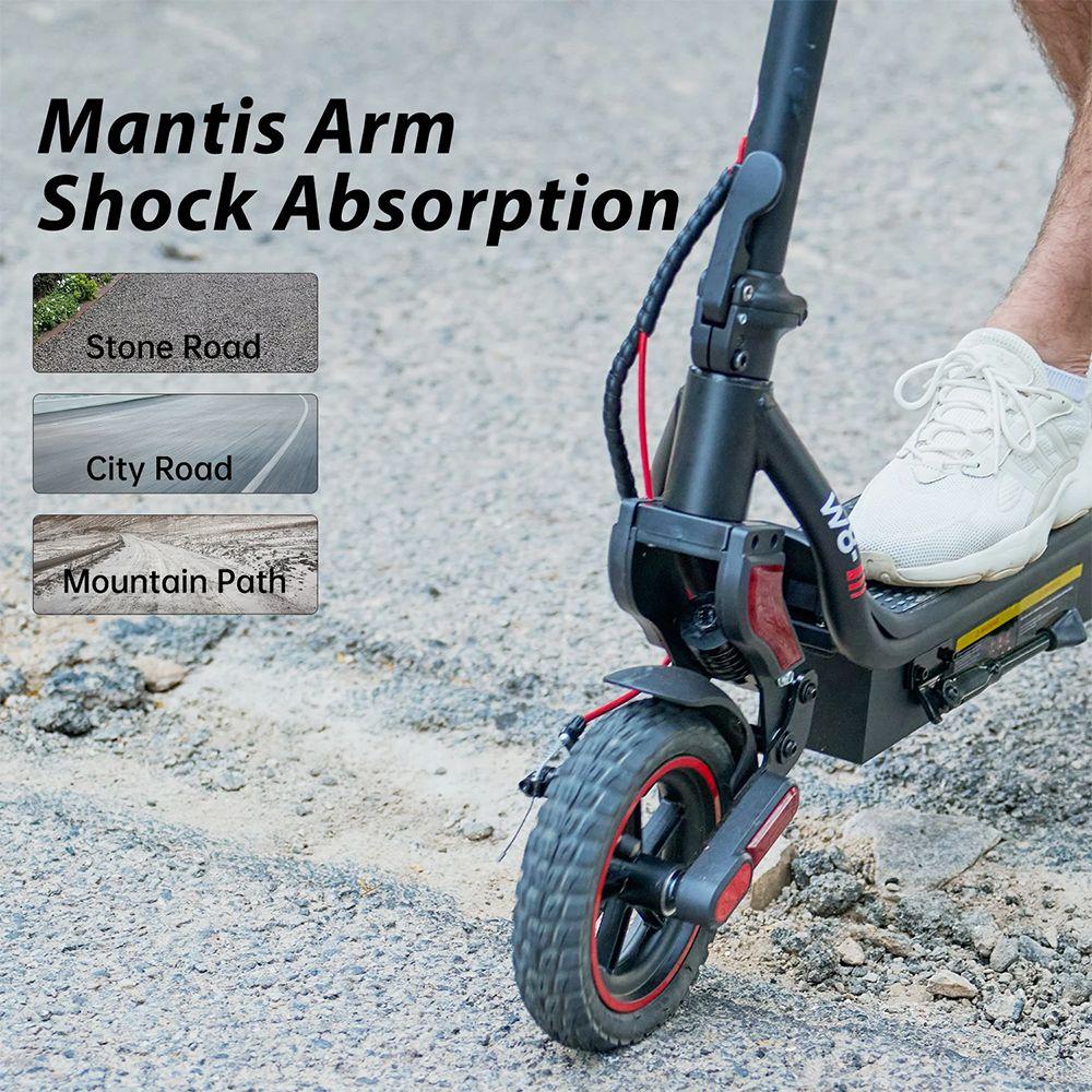 Trotinetă electrică iScooter W8, motor 500W, baterie 48V 10.4Ah, anvelopă 9.3 inch, viteză maximă 40km/h, autonomie 40km, frână cu disc față + frână cu tambur spate