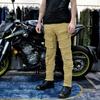 Mens Motorcycle Riding Pants With Tactical Pockets Stretch Cotton Blend Protective Gear