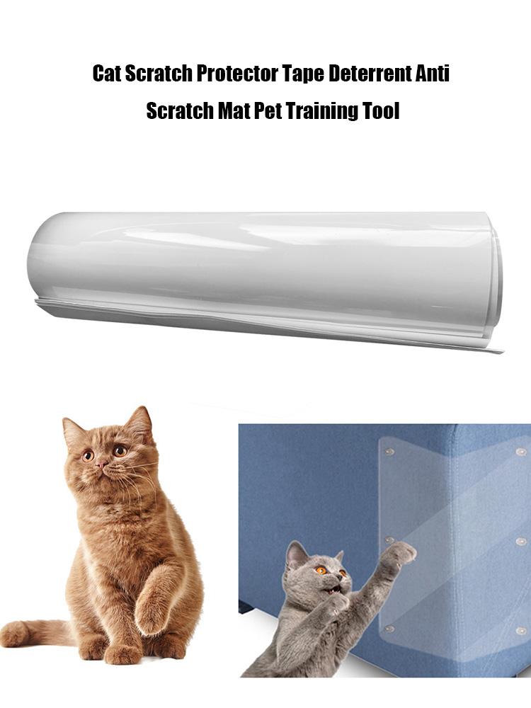 2-6Pcs Transparent Furniture Protector Anti-Scratch Cat Mat Scratch Guards Self-Adhesive for Furniture Protection