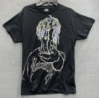 Revenge Juice WRLD Koszulka Graficzna Męska Krótki Rękaw Czarny Dekolt Okrągły