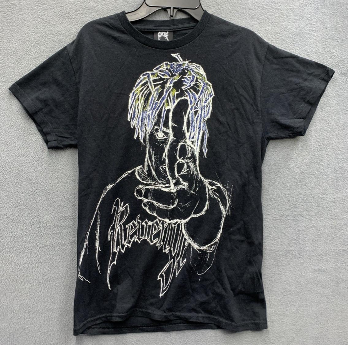 

Revenge Juice WRLD Graphic Tee T-Shirt Mens Short Sleeve Black Crew Neck XL
