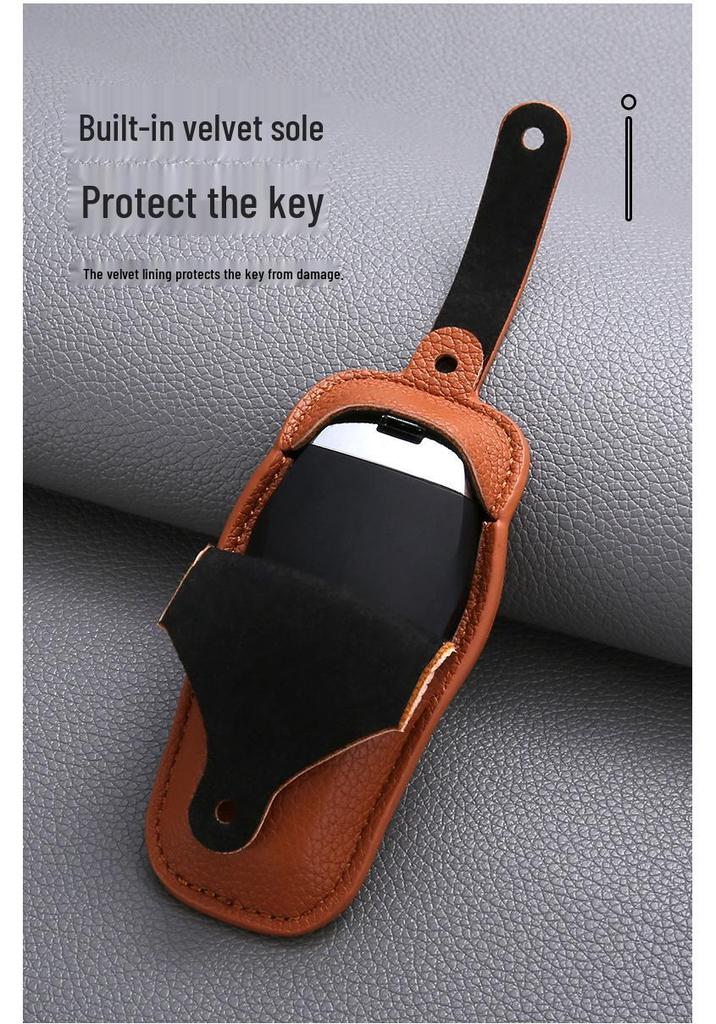 BYD Pro Key Case - Leather Protective Shell for Song Plus, Yuan DMI, Dolphin, Han, Tang, Qin, Han EV Models