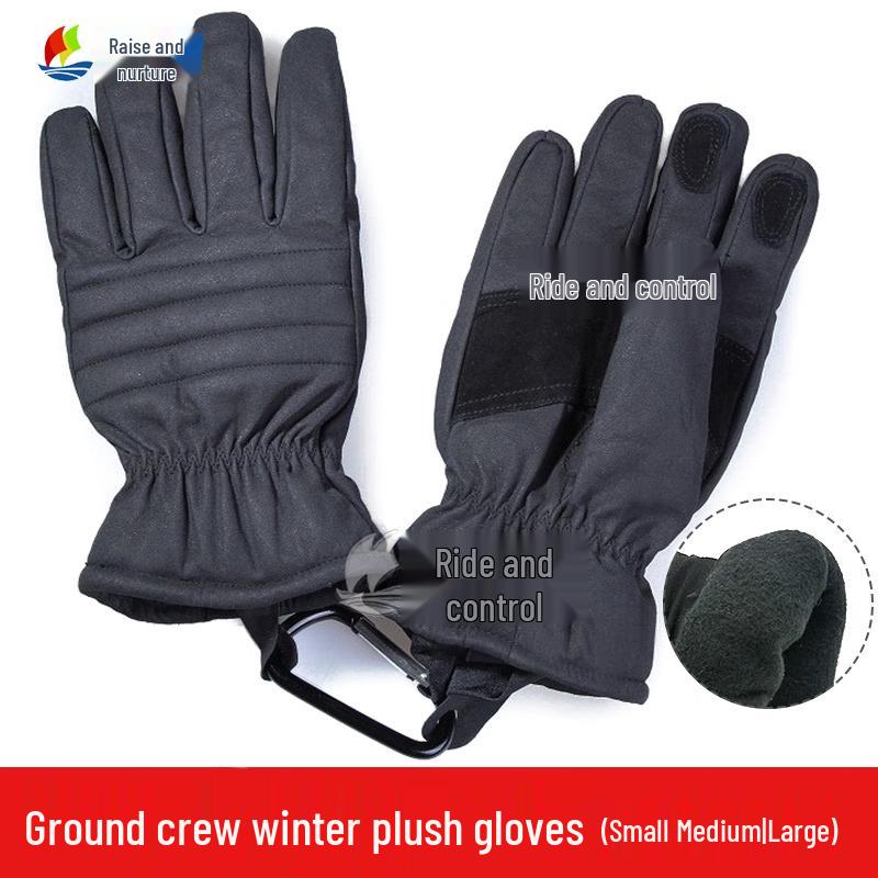 Chenyu Black Winter Insulated Protective Outdoor Gloves