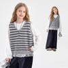 Montagut Girls' V-Neck Striped Knit Vest