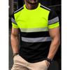 2026 Sommer Herren Europäischer Stil Neues Gestreiftes Print Weiches und Atmungsaktives Rundhals-T-Shirt für Freizeit, Sport und Outdoor