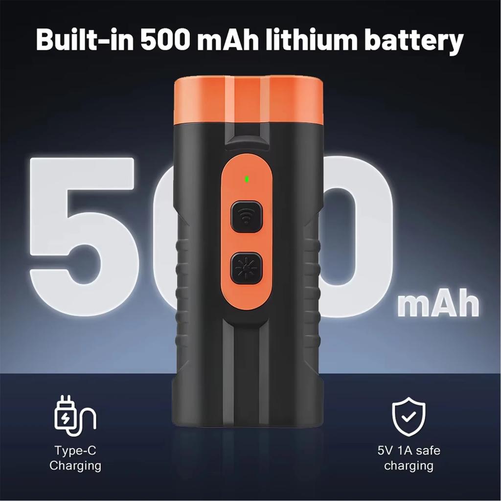 2025 Dual Head Ultrasonic Dog Repeller USB Rechargeable Dog Training Device High-Power Anti Bark Device with LED Flashlight