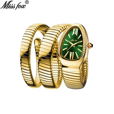 MISSFOX Quartz Watch Popular Women's WatchMid Ancient Small Snake Shaped Fashionable Elegant High Grade Women's Watch