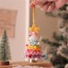 Knitted Christmas Tree Ornament Festival Hanging Decoration for Door Auto Interiors Winter Holiday Party Centerpieces