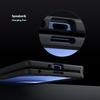 For Samsung Galaxy Z Fold7 5G Case Skin-Touch TPU + PC Matte Phone Back Cover, Transparent Black