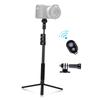 54 inch Extendable Selfie Stick Tripod Stand Aluminum Alloy with Detachable Desktop Tripod Phone Holder Sports Camera