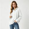 Women's Long Sleeve Hooded Pullover Sweatshirt with Pockets Color