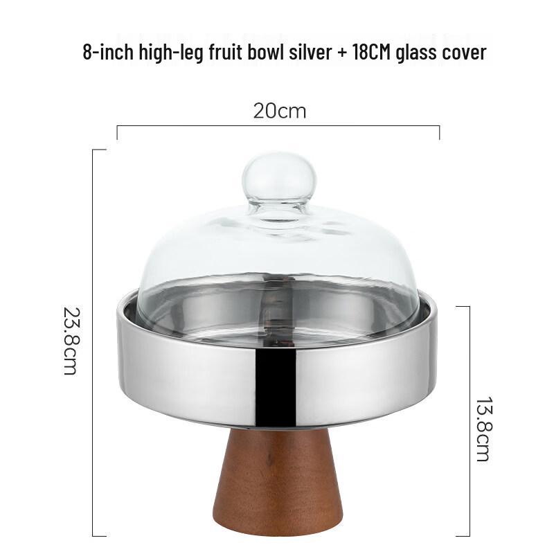 

Керамическая тарелка для фруктов и закусок на высокой ножке в китайском стиле