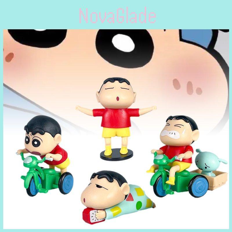 Niedliches Crayon Shinchan PVC-Figurenset – Süße Cartoon-Überraschungsbox-Kollektion