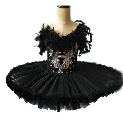 Jupe de ballet Cygne Noir Style Élégant Costume de Danse de Fête Jupe de Performance Princesse Mignonne pour Fille