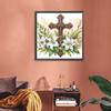 5D DIY Teilweise Speziell Geformter Bohrer Diamantmalerei Set Kreuz Dekor30x30cm