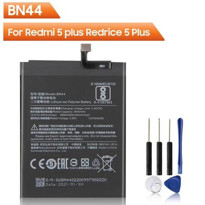 Telefoon Batterij BN44 Voor Xiaomi Redmi 5 plus Redrice 5 Plus BN44 Vervangende Batterij 4000mAh