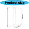 2Pcs 9x6Inch Heavy Duty Plastic Cutting Mats Scratch Resistant Cutting Board For Kitchen Cooking Scrapbooking Project