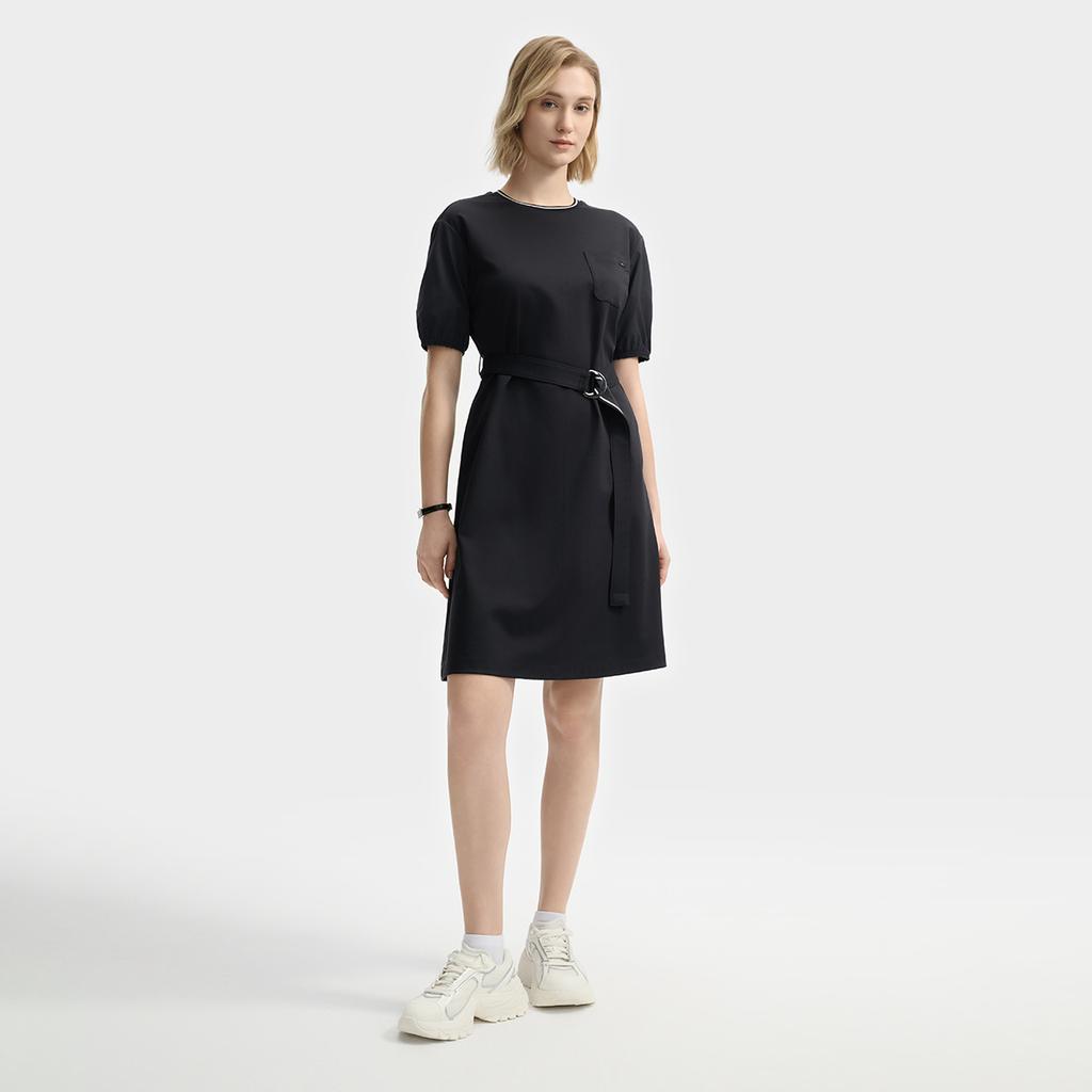 New FILA Short Sleeved Dress Women's Legend Blue F11W523302F-NV