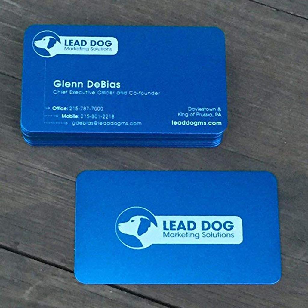 Multicolor Aluminum Blank Business Cards Engraving Tags Mark Impressive Business Visiting Name Cards for Office 100PC