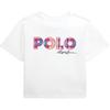 Polo T-shirt Ss24 Boktryck Rundhalsad Rak passform Vardaglig Kortärmad Barnöverdelar Vit CWPOTSHG8020373-100