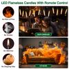 Floating Candles with Wand Magic Hanging Candles Flameless Flickering LED Taper Candle with Wand Remote Battery Window Candles