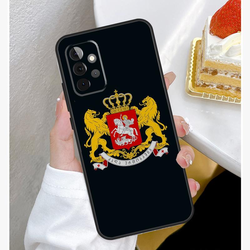 Georgia Flag Case For Samsung Galaxy A54 A34 A14 A15 A35 A55 A52 A32 A12 A51 A71 A33 A23 A13 A53 Coque