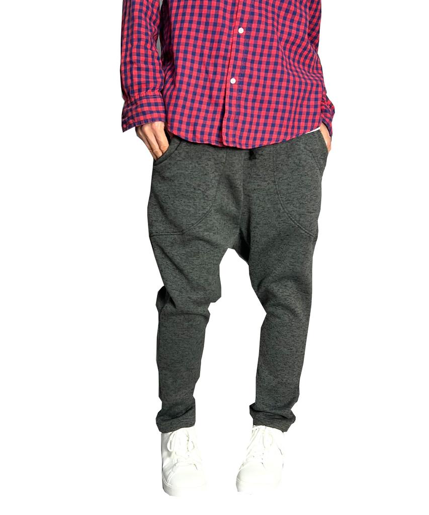 Jogger Mixed Long Cold Stylish [BEATJIVE] 0000-7427B Women's Pants, Sweatpants, Knit, Bottoms, Autumn/Winter, Warm, Protection, Relaxed, (JP,