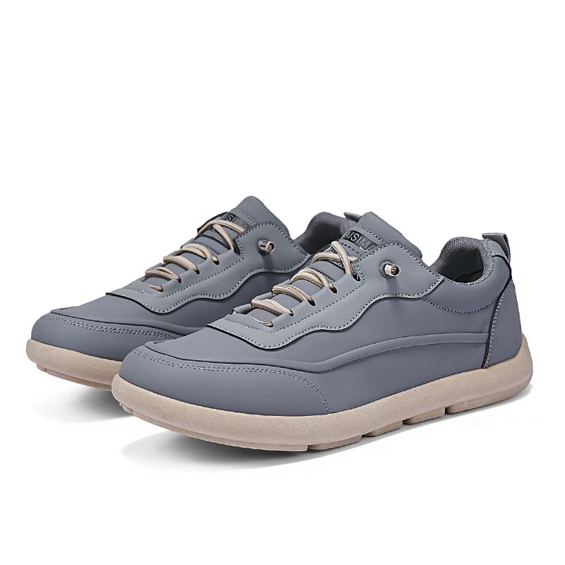 New Autumn Solid Color Mens Casual Shoes Odor Resistant And Breathable Outdoor Sports Shoes Comfortable Commuting Walking Shoes