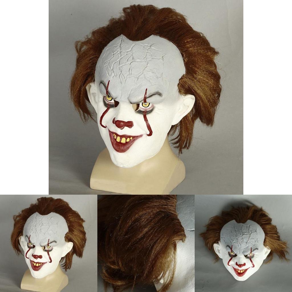 Classic Stephen King's It Pennywise Latex Mask For Unforgettable Halloween Celebrations