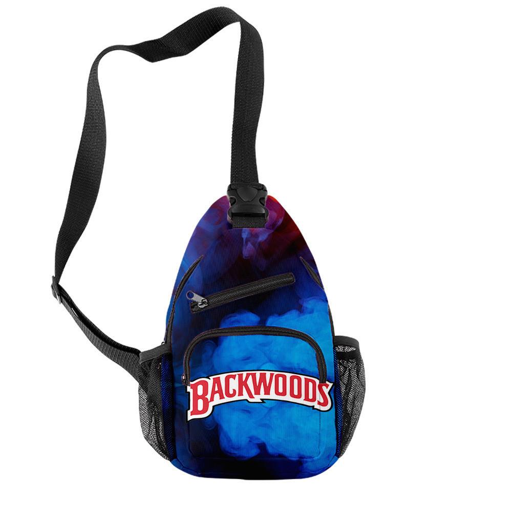 Backwoods 3D Printed Breathable Wear-Resistant Men'S Shoulder Bag Satchel Breast Bag