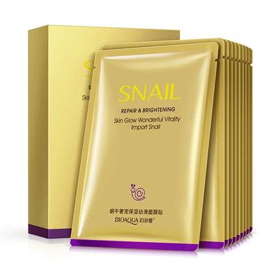 BIOAQUA Snail Nourishing Moisturizing Mask Oil Control Smooth Facial Care Mask