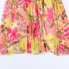 2026 Spring Floral Print Bow Belt Dress – European & American Style, Long Sleeve Women's Fashion