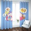 Kirby Cartoon Vorhang Wohnsitz Niedlicher Druck Lichtfilternde Fenstergardinen Wohnzimmer Kinderzimmer Stil Dekoration Fenster Verdunkelung