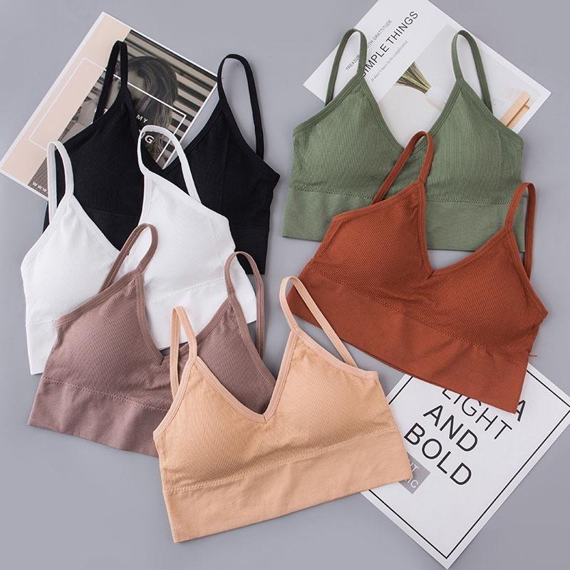 Women Japanese Seamless Thread Large U-back Sling Wrapped Chest Vest Breathable Sport Bra