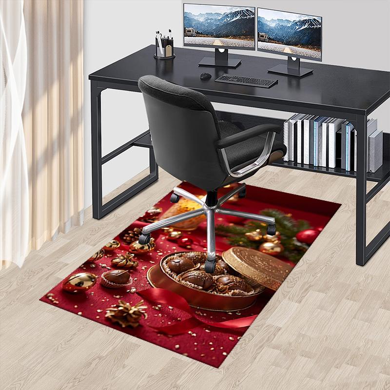 

Christmas Office Chair Mat - Anti-Slip Carpet with Anime Cartoon Design, Perfect Holiday Gift for Home Decor, Living Room, Bedroom, Gaming Room, and D 60cm by 90cm
