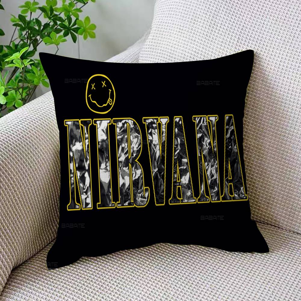 N-Nirvana Anime Pillow Cover Design Cushion Cover Decor Holiday Decorati