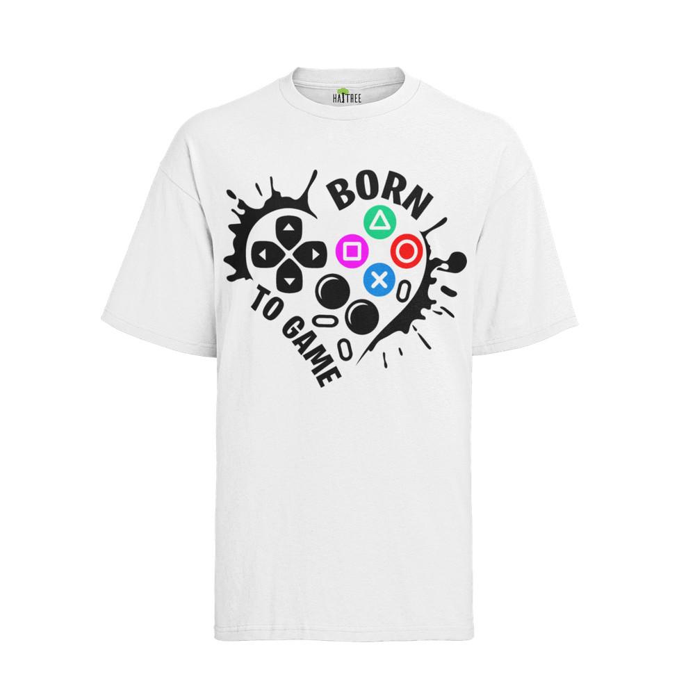 

Born to Game Gaming Gamer Heart Man Game Games Geek Nerd Top Men s T-Shirt L