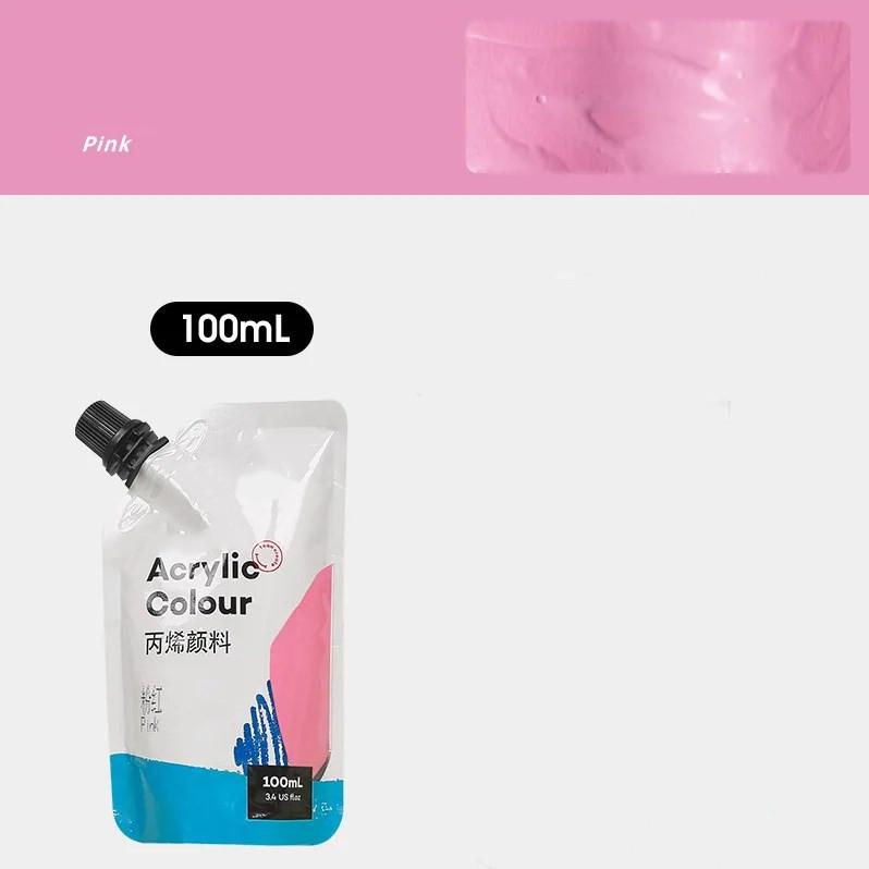 

Самонесущая сумка 100 мл, водонепроницаемые акриловые краски, портативная маленькая упаковка, сумка для дополнений к краскам, студийные принадлежности для занятий искусством