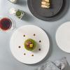 Creative Western Food Plate Wedding Tableware Ceramic Steak Plate High-End Restaurant Hotel Round Flat Plate Cake Dessert Tray