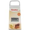 Square Grater - METALTEX - 4 Stainless Steel Sides - Plastic Handle - Large Model - Height 23cm
