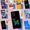 F1 Racing Fernando Alonso 14 Case For Samsung Galaxy A54 A34 A14 A12 A13 A22 A23 A32 A33 A52 A53 A73 A51 A71 Coque