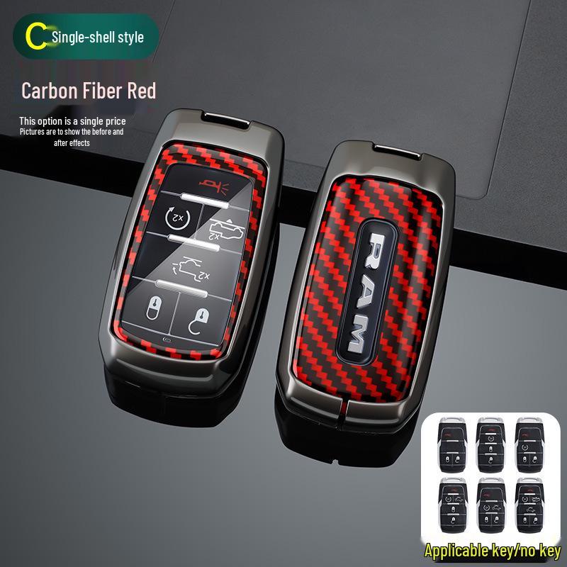 Full-Cover Key Shell for Dodge Journey, RAM 1500/2500/3000, Chrysler
