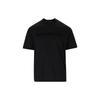 Solid Logo Print Casual Crew Neck Short Sleeve T-Shirt Men Tops Black 6L1TG1-1JSAZ-0032
