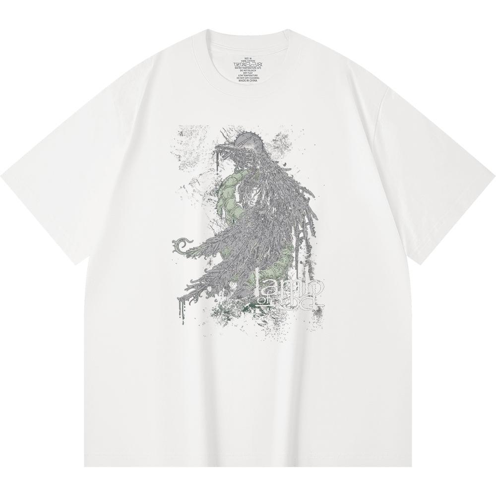 230 Gsm 100% Cotton Heavy Metal T-Shirt Rock Band Popular Music Print Unisex Heavy Cotton T Shirt
