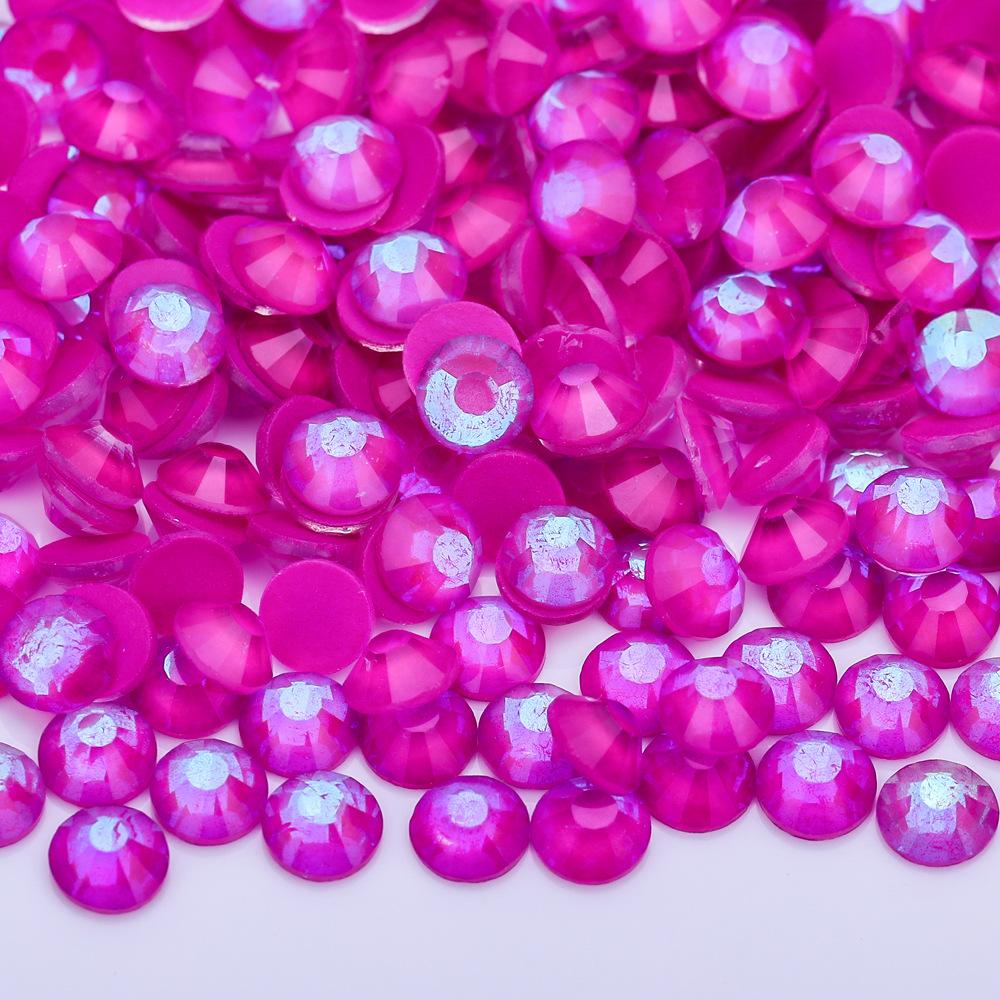 Diamante Fluorescente Morbido Vetro Aurora Strass al Vetro Neon, Gioielli Luminosi per Nail Art Accessori per Unghie Cellulari